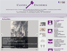 Tablet Screenshot of cannes-encheres.com